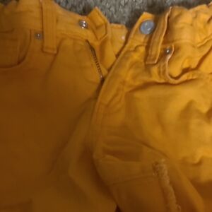 One 5 One Orange Jeans Stylish Cotton Twill